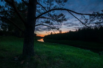 Закат "в реку" для фотографов